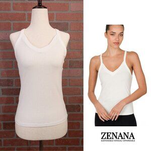 2/$5 Sale - Zenana Racerback Tank Top - White